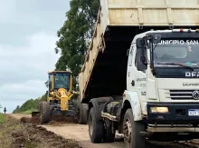 San Antonio avanza con trabajos de  caminería y actividades culturales