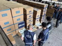 Operativo aduanero frenó un millonario  cargamento en el Puente de Salto Grande