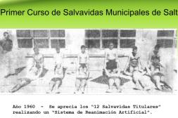 Fotografías antiguas de Salto: Homenaje a guardavidas en aniversario del primer  curso de “salvavidas municipales” de Salto en 1960