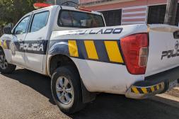 Accidente entre moto y auto  con una persona lesionada