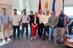 ADEOMS y FNM abordaron despidos en Salto con el presidente Orsi y el ministro de trabajo Juan Castillo