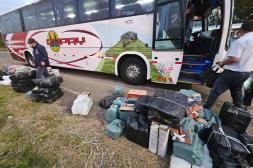 Otro procedimiento en un ómnibus  del transporte interdepartamental 