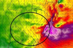 Alertan posible ciclón en Brasil que podría afectar a Uruguay con lluvias y tormentas