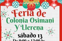 Feria de la Colonia Osimani y  Llerena anuncia edición especial
