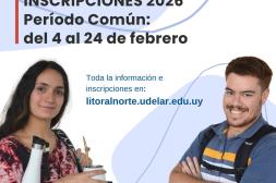 Inscripciones para ingresar  en 2026 a Udelar 