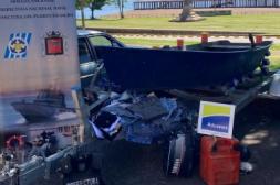 Prefectura detuvo embarcación  con mercaderías de contrabando