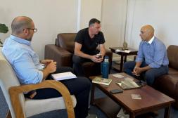 Albisu recibió a representantes  de Salto Shopping por proyectos 