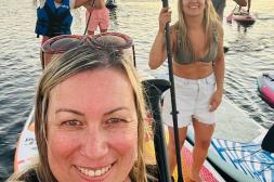 Deportes acuáticos, naturaleza y luna llena  en las canteras