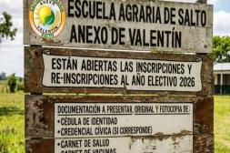 Escuela Agraria de Salto abre  período de inscripciones 2026