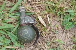 Un pescador encontró una granada de  mano cerca de Frigorífico La Caballada