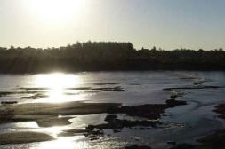 Río Uruguay se sitúa en  poco más de 1,50 metros