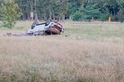 Tres personas fallecieron  en un vuelco fatal