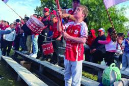 Gennaro es un símbolo en la hinchada de Ceibal