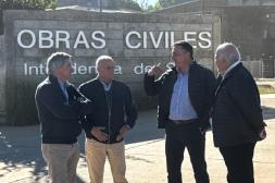 Intendente Albisu visitó las obras de  recuperación vial en Acuña de Figueroa
