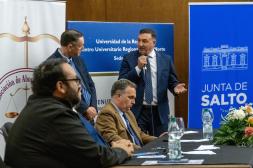 Albisu anunció convenio de pasantías  para estudiantes avanzados de Derecho 