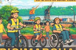 Salto se moviliza por la seguridad  vial con la “Bicimarcha inclusiva”