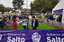 La Plaza Treinta y Tres se viste de Celeste para vivir Uruguay vs. Arabia Saudita