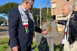 El embajador de Palestina visitó Salto, se reunió con la colectividad local y habló del “genocidio” que los azota
