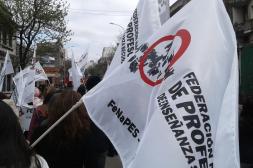 Profesores realizaron paro en Salto por  un mayor presupuesto para la educación
