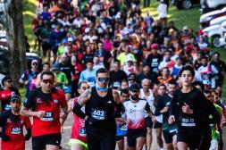Bruno Colombo y Ayelen Saucedo ganaron la tercera fecha del Salto Run