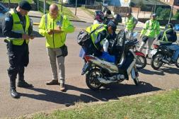 Tránsito intensifica controles  en motos, transporte irregular  y orden en la feria dominical