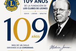 Club de Leones conmemoró 109 años  de servicio y acción comunitaria 