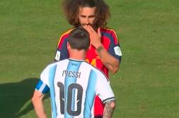 Messi denunció tapada de boca de Cucurella