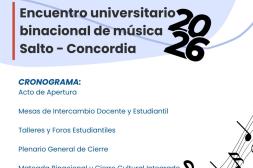 Encuentro universitario binacional  de música entre Salto y Concordia