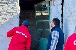 Realizan seguimiento a las 5  familias evacuadas en Salto