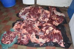 Policía incautó 730 kilos de  carne de faena clandestina