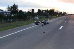 Dos motociclistas fallecieron en  dos siniestros de tránsito ocurridos  en ruta 3 a 300 metros de distancia