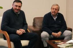 Albisu recibió a Carlos Lecueder,  quien presentó el proyecto de obra  de ampliación de Salto Shopping 
