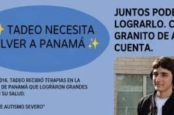 Campaña solidaria recauda fondos  para tratamiento de joven autista