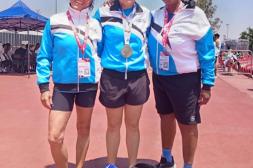 Mónica Falcioni ganó una medalla en el Mundial de Atletismo