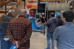 Comitiva del Mercado Eléctrico recorrió  represa de Salto Grande en visita técnica
