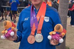 Emilia Milich se colgó dos medallas en el canotaje de los Juegos Odesur