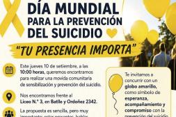 Jornada de sensibilización busca salvar  vidas en el día de prevención del suicidio