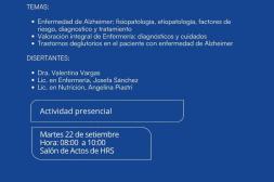 Hospital Salto realiza una jornada de capacitación por el día del Alzheimer 