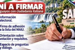 Llamado clave para italianos en  Salto ante próximas elecciones