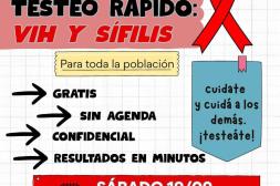 Salto realizará jornada abierta de testeos  rápidos de VIH y Sífilis en plaza Artigas