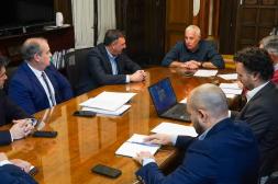 Albisu presentó al ministro del Interior  el proyecto de la Guardia Departamental