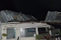 Más de 100 viviendas fueron afectadas  por el fuerte temporal de viento y lluvia