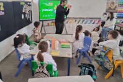 Plan "Salto hacia un tránsito seguro”  sigue llegando a centros educativos