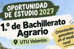 UTU Valentín abre sus puertas para el ciclo 2027 con una propuesta enfocada en el desarrollo rural y ganadero