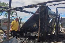 Incendio dejó pérdidas totales  en una finca de barrio Artigas 