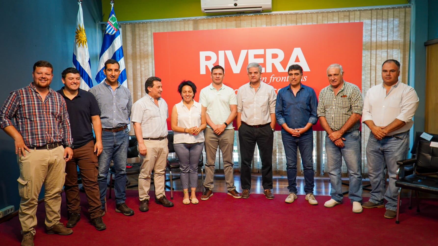 El intendente Andrés Lima y la directora Soledad  Marazzano presentaron obra de la CHN en Rivera