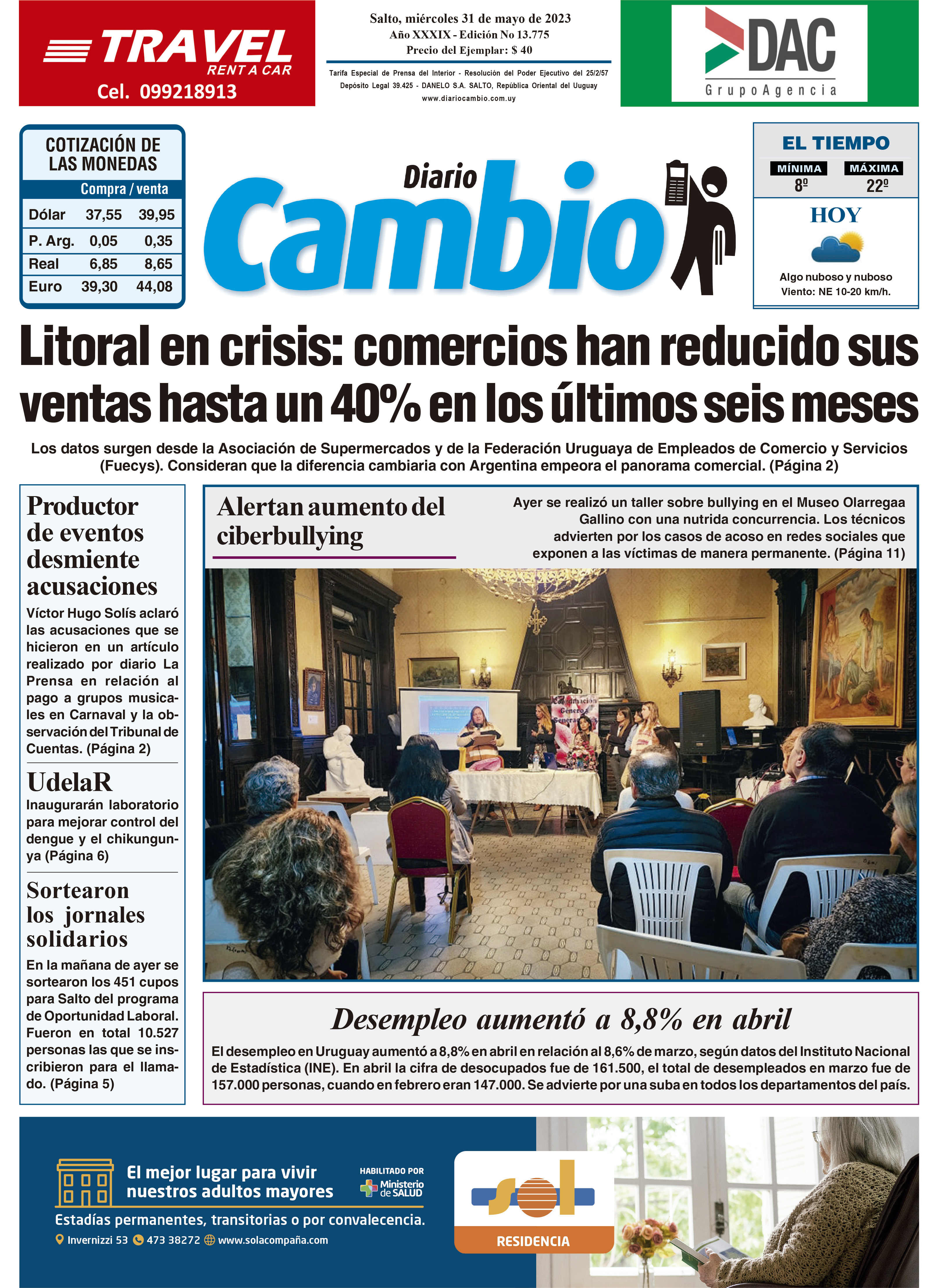 El Uruguayo en fecha trascendente - Diario Cambio Salto : Diario Cambio  Salto