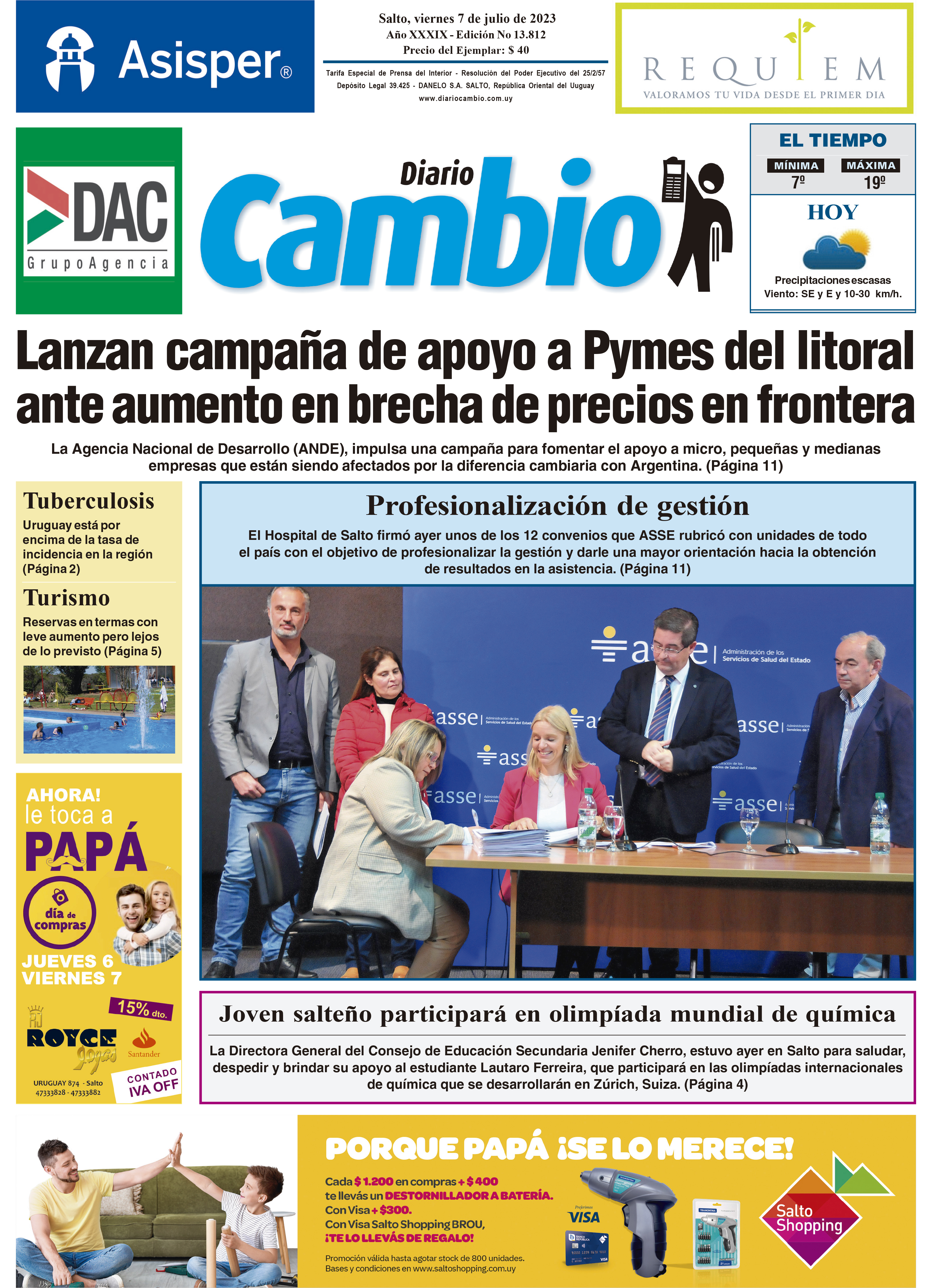 El Uruguayo en fecha trascendente - Diario Cambio Salto : Diario Cambio  Salto