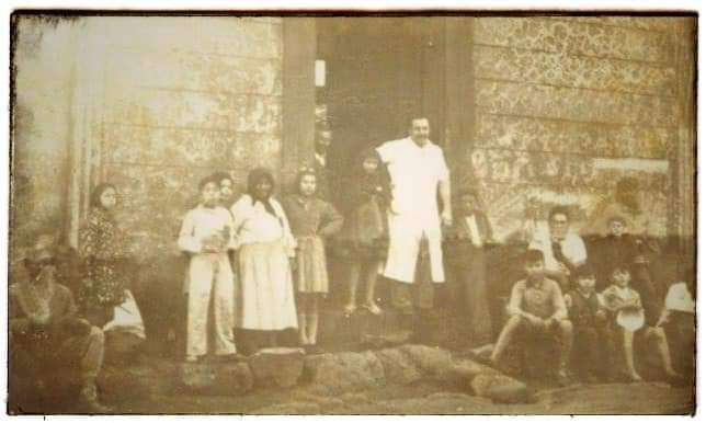 Año 1940. Carnicería «Del Buen Retiro» de Rinaldi Hnos, que estaba en calles Sarandí y Andrés Latorre
