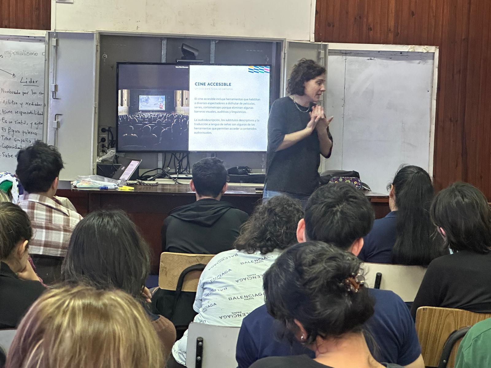 Se dictó taller sobre accesibilidad  a los medios audiovisuales en UTU